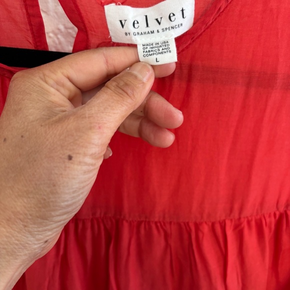 Velvet by Graham and Spencer Shanelle Dress Cotton Silk - Picture 4 of 4